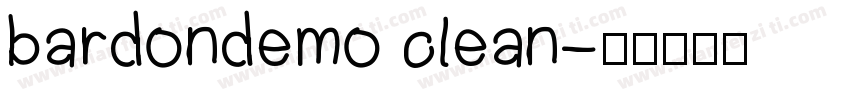 bardondemo clean字体转换
